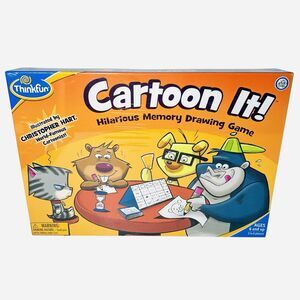 ThinkFun JR. Cartoon It! Memory Drawing Sketch Artist Board Game Board Games NEW